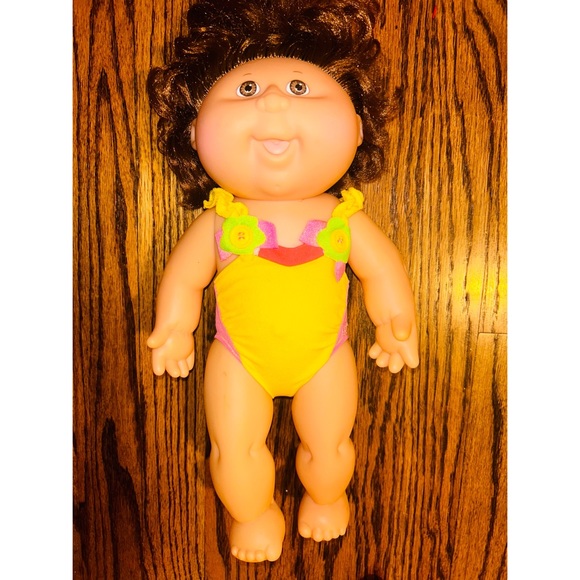 Vintage Cabbage Patch 90’s Swim Yellow Suit Splash Doll - Picture 4 of 4